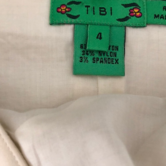 TIBI BRAND WINTER WHITE CHIC STRAPLESS DRESS - Picture 6 of 9